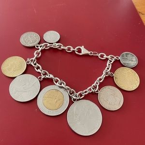 Italian Lira coins Bracelet